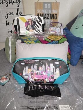 (2) NWT Nikky Cosmetic Bags - Bag Bundle